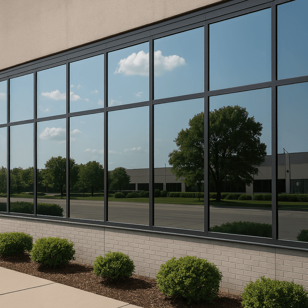 WTC Privacy One-Way Mirror Silver EXT — Reflective mirrored silver, weatherable