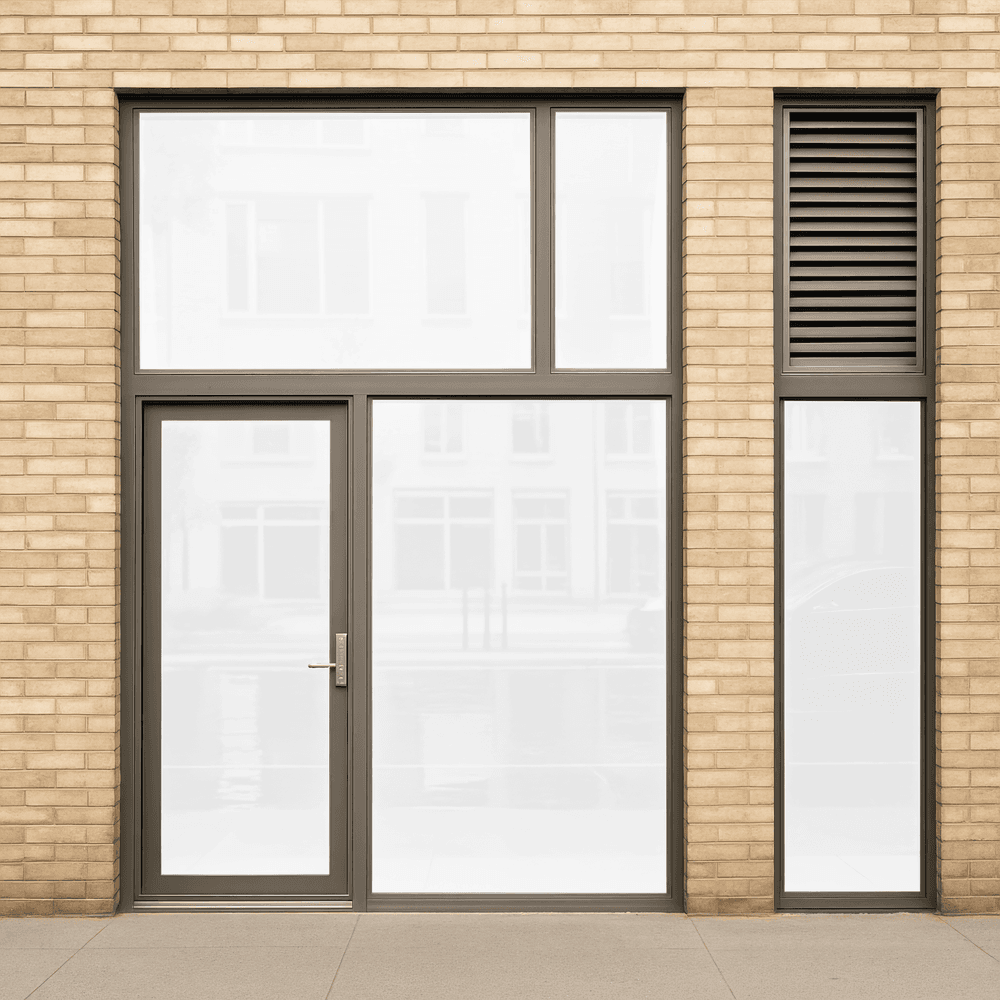WTC Privacy Whiteout INT applied to glass (illustrative)